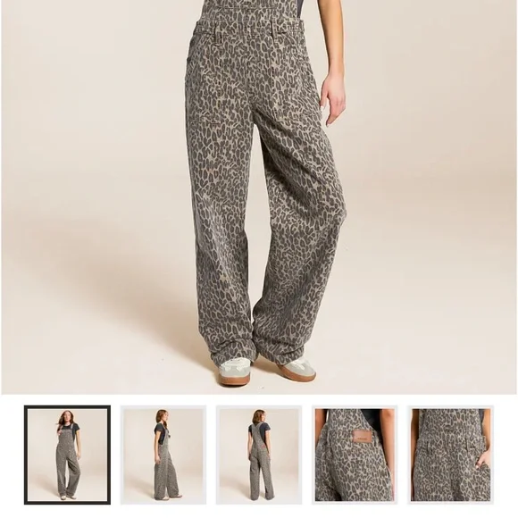 Leopard Print Women's Jumpsuit - Picture 5 of 11